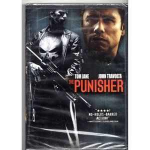 THE PUNISHER DVD, TOM JANE, JOHN TRAVOLTA, ACTION!! Rated R, BRAND-NEW SEALED